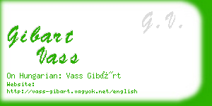 gibart vass business card